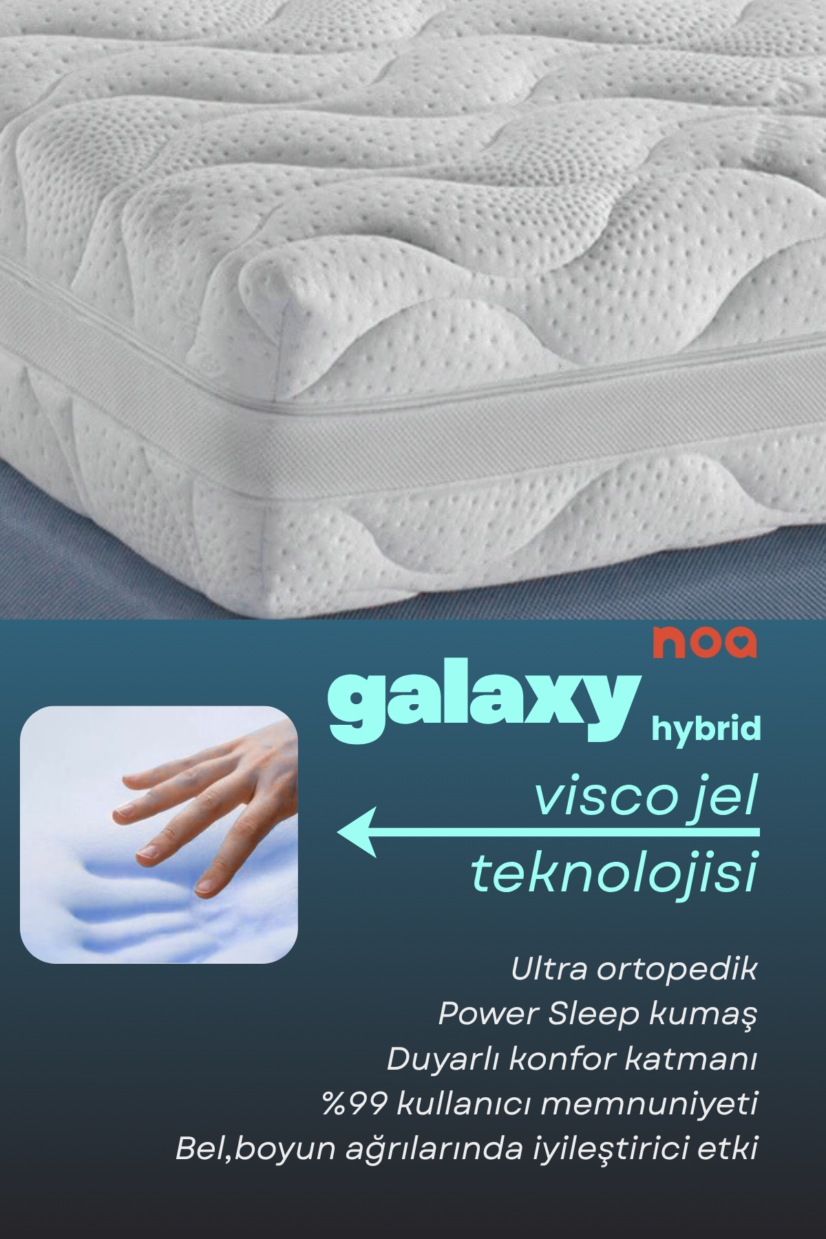 Galaxy Full Ortopedik Visco Yatak